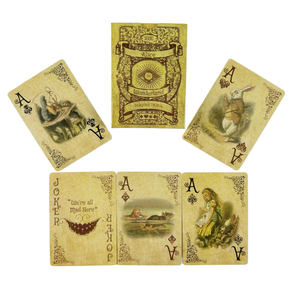 Board Game Vintage - 1/3/5Set Vintage Style Playing Cards Alice