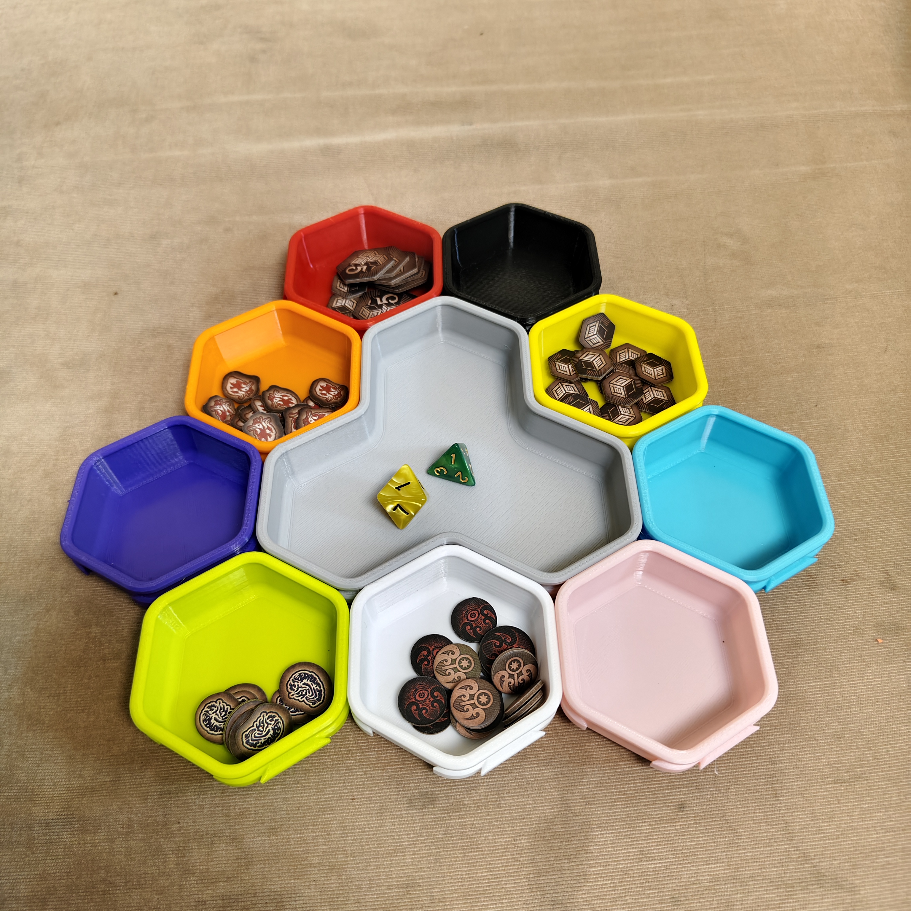 Board Game Verdant - token tray Board game storage box