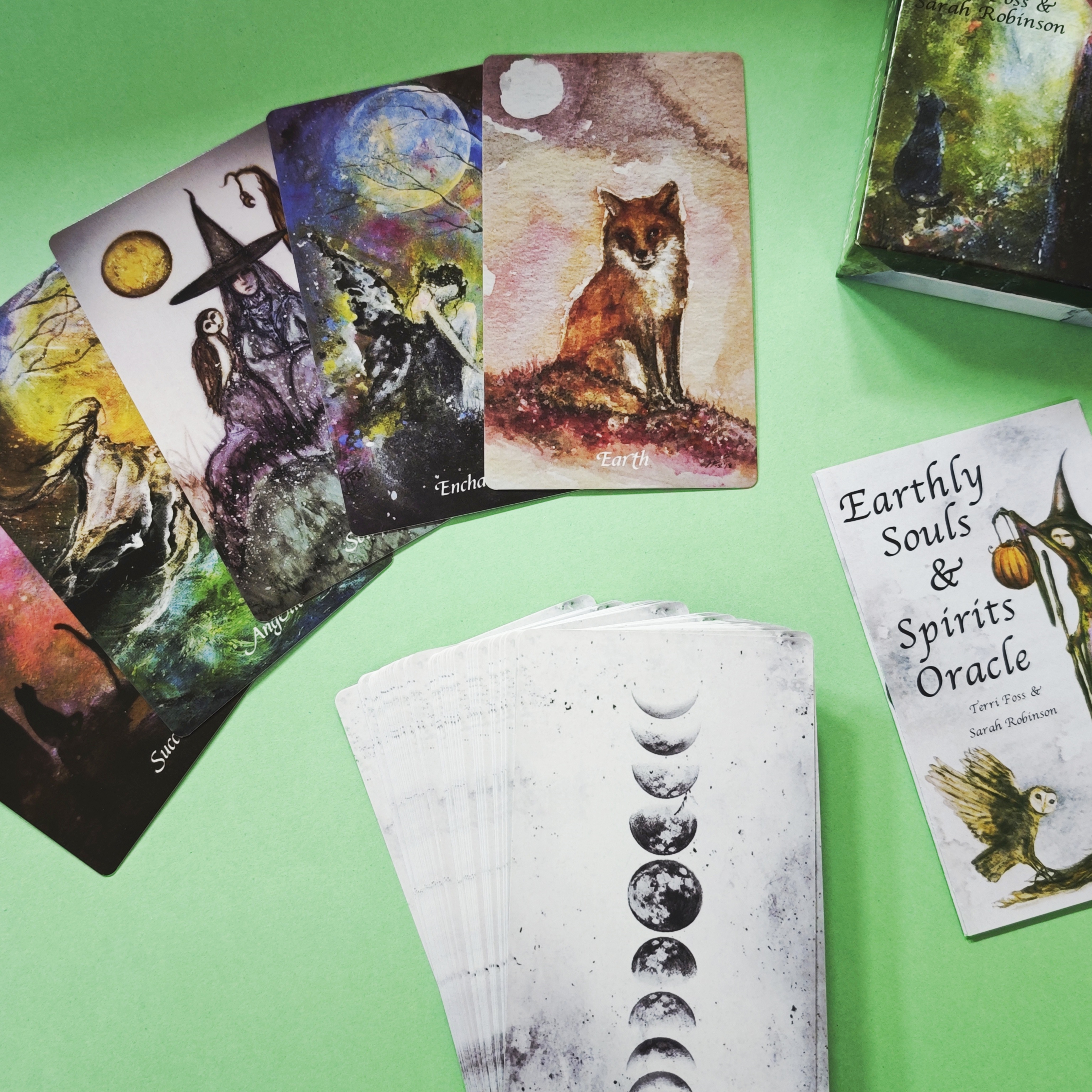 Board Game Design - 12x7cm 59 Cards Earthly Souls Spirits