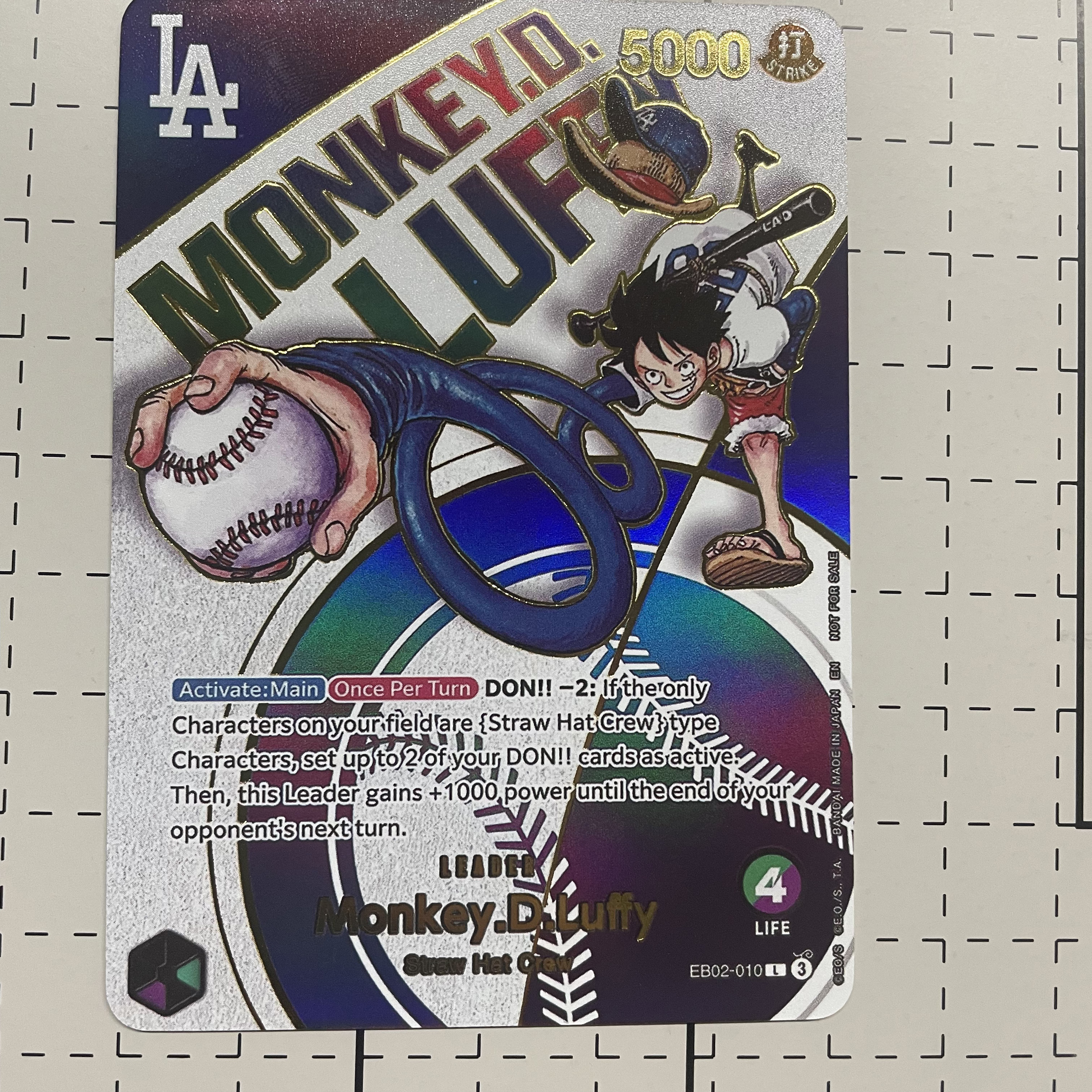 Board Game Anime - New English Diy One Piece Baseball