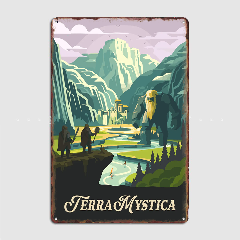 Board Game Vintage - Terra Mystica Board Game Inspired Poster