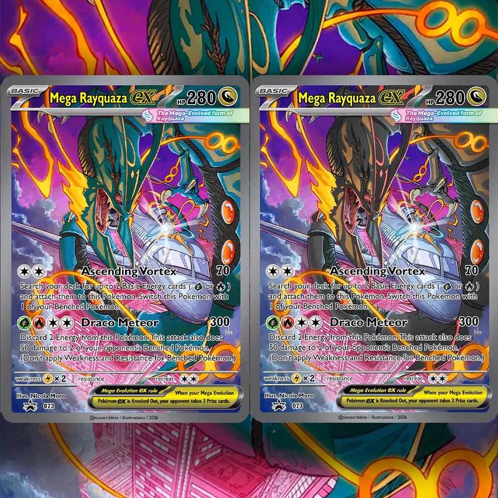 Board Game Anime - PKM Card Mega Rayquaza Ex/ Mega