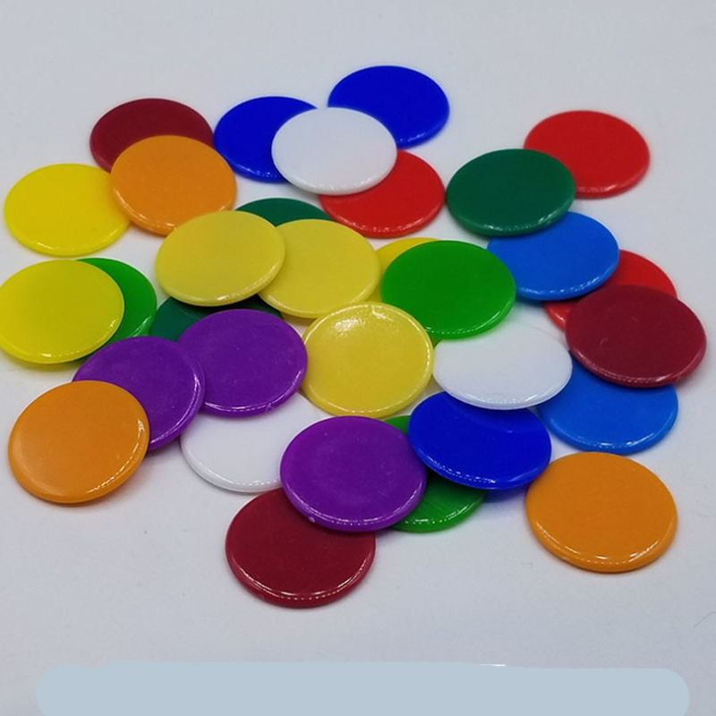 100pcs 19mm Transparent Chips  - Board Game Verdant ulasan dan harga