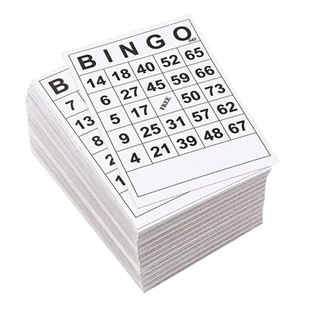 Bingo Game Cards Bulk Pack Whi - Board Game Night ulasan dan harga