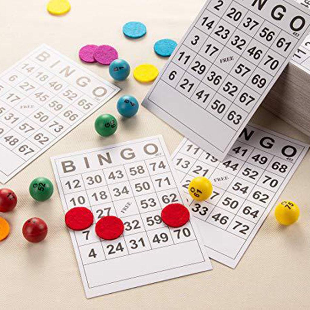Bingo Game Cards Bulk Pack Whi - Board Game Night ulasan dan harga