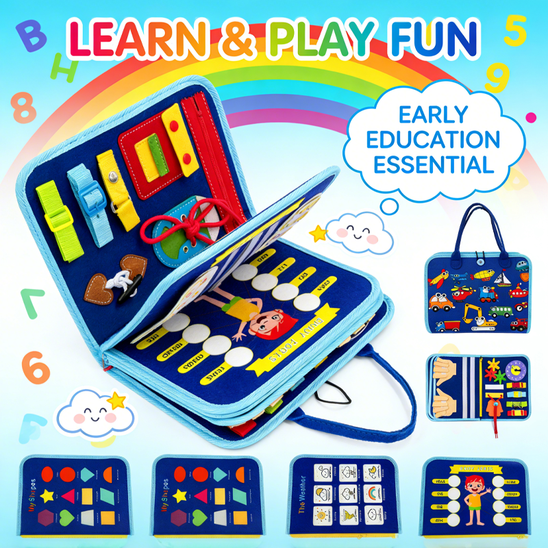 Montessori Busy Board Sensory  - Board Game Design ulasan dan harga