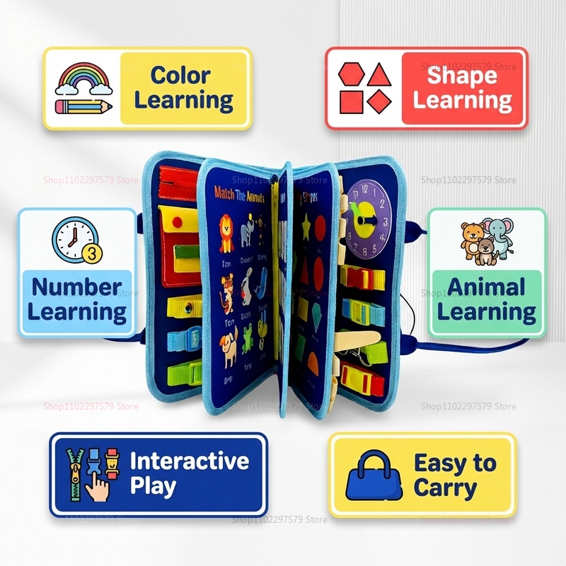 Montessori Busy Board Sensory  - Board Game Design ulasan dan harga