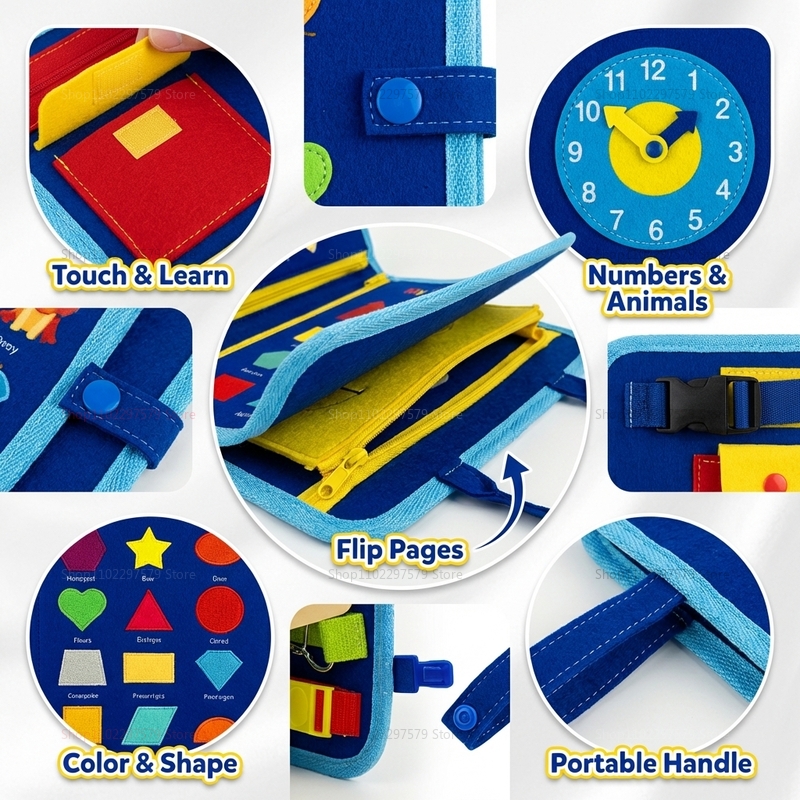 Montessori Busy Board Sensory  - Board Game Design ulasan dan harga