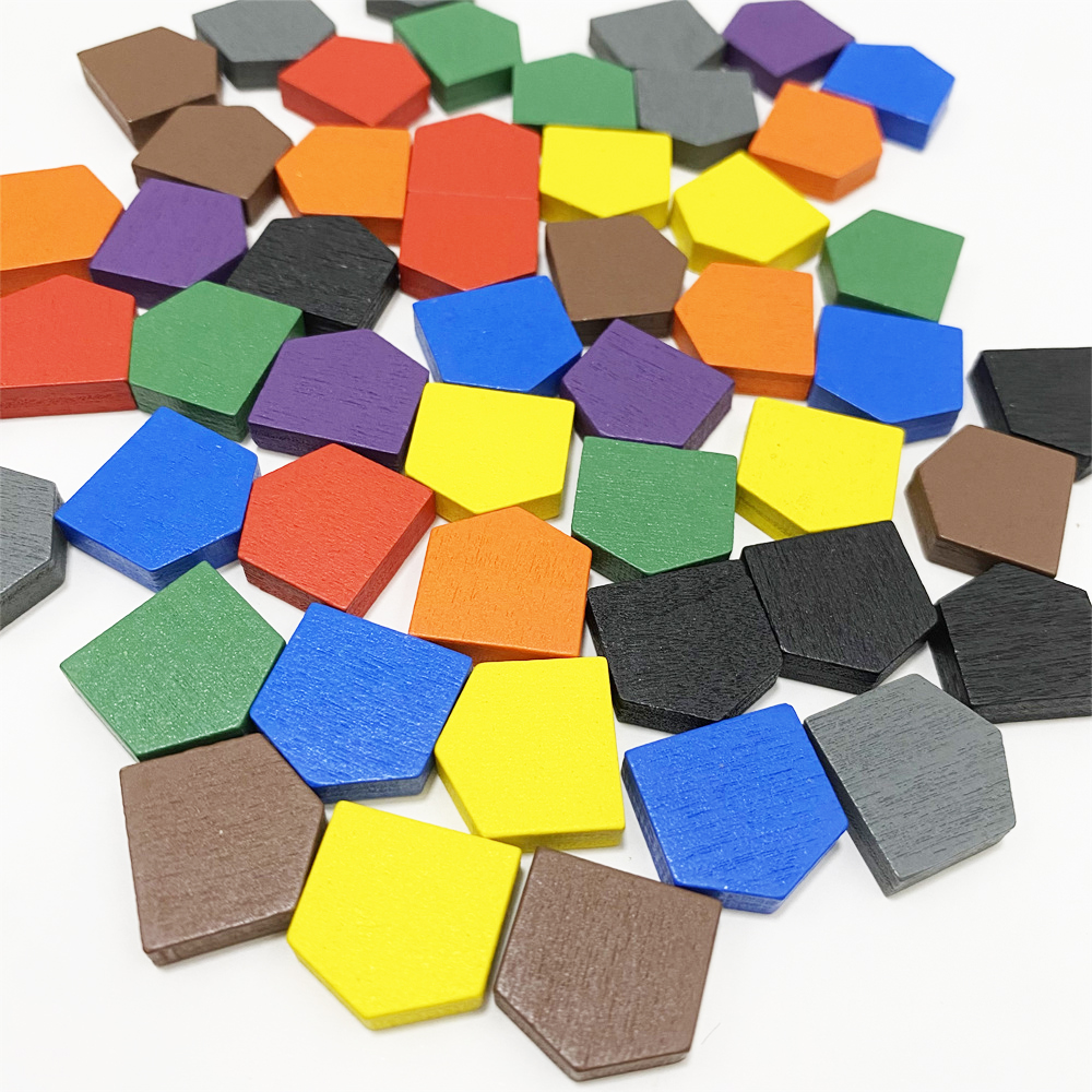 50 pieces 16*16MM Colorful Woo - Board Game Verdant ulasan dan harga
