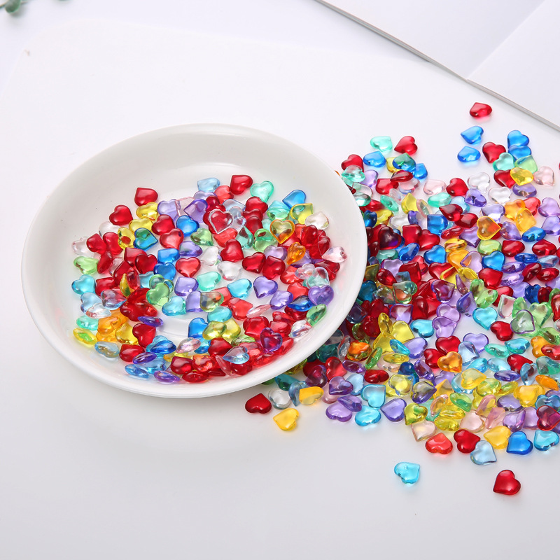 100PCS 10*4mm Heart Shape Acry - Board Game Design ulasan dan harga