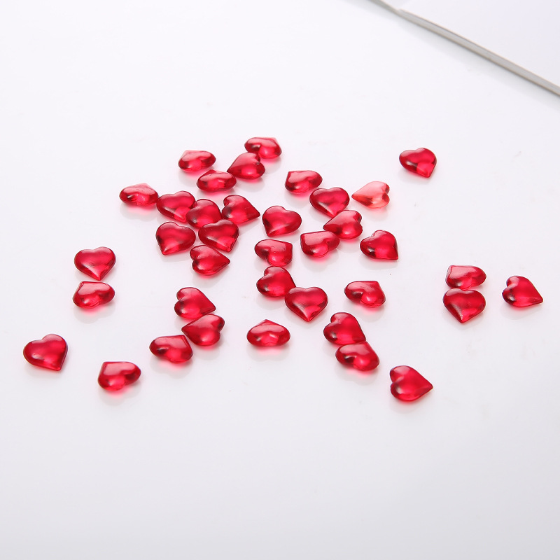 100PCS 10*4mm Heart Shape Acry - Board Game Design ulasan dan harga