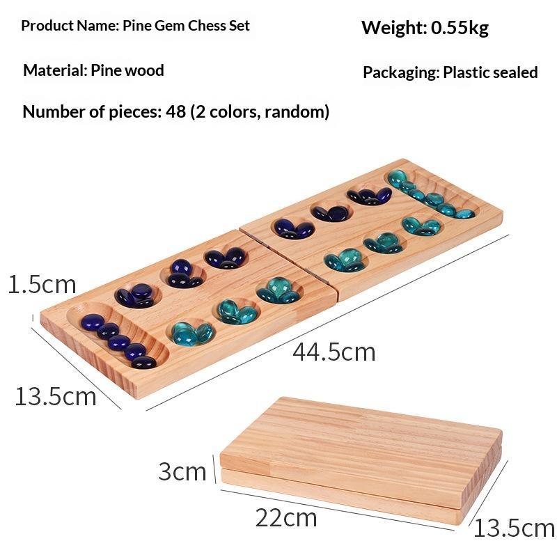 New Wooden Foldable Mancala Bo - Board Game Night ulasan dan harga