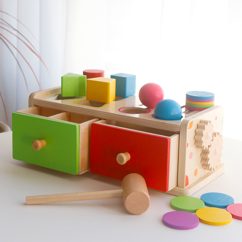 Montessori Wooden Sorting Stac - Board Game Design ulasan dan harga