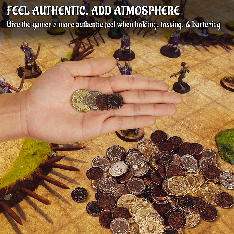 DND Metal Coins Set of 60 with - Board Game Verdant ulasan dan harga