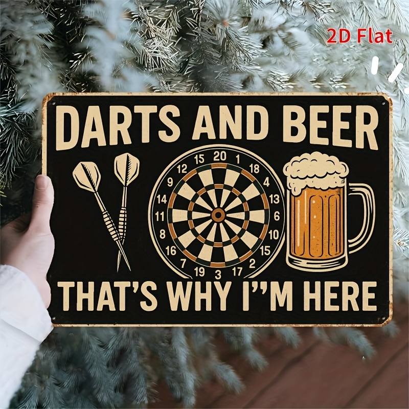 Tin Sign - Darts Board Beer Mu - Board Game Quote ulasan dan harga