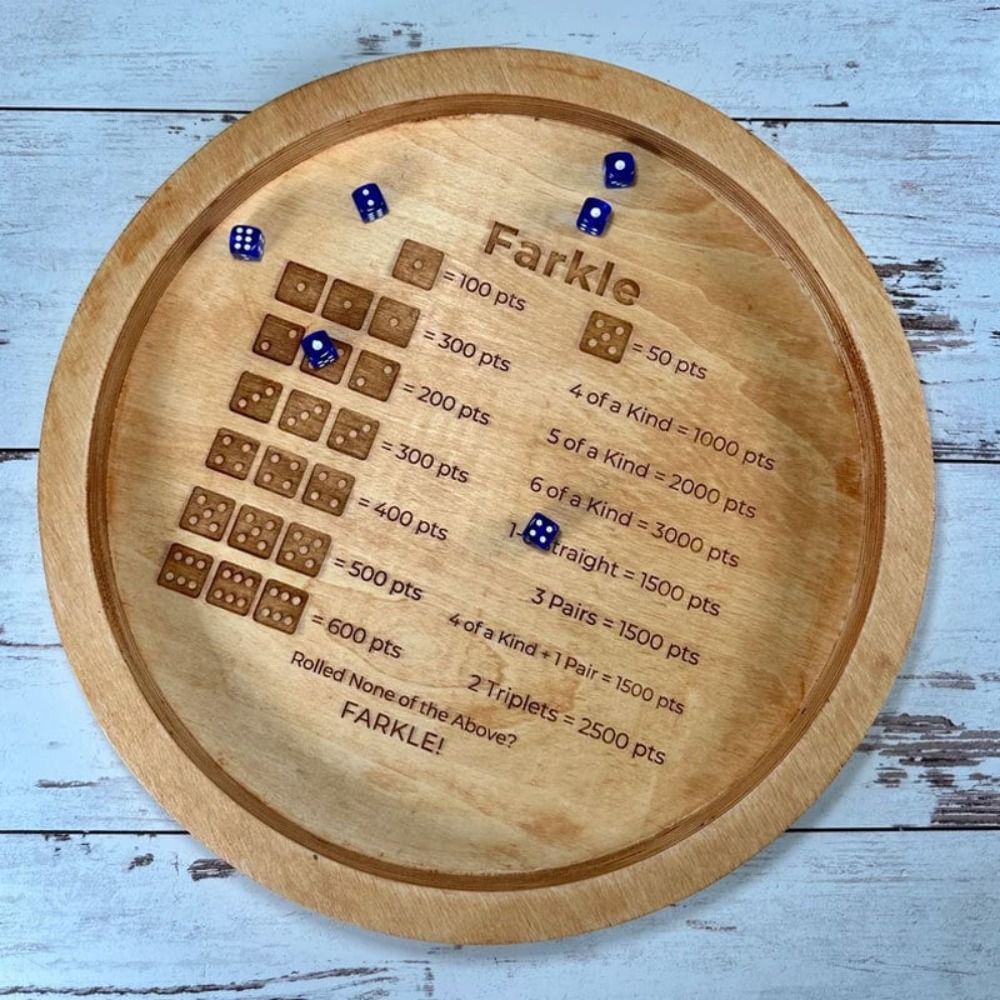 Wooden Crap Out Dice Score Boa - Board Game Ranking ulasan dan harga