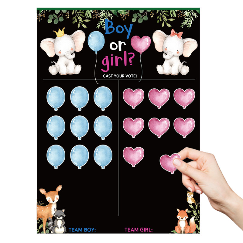 Boy or Girl Gender Reveal Voti - Board Game Quote ulasan dan harga