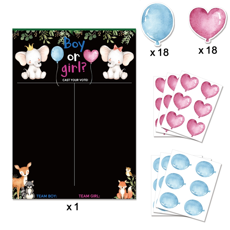 Boy or Girl Gender Reveal Voti - Board Game Quote ulasan dan harga