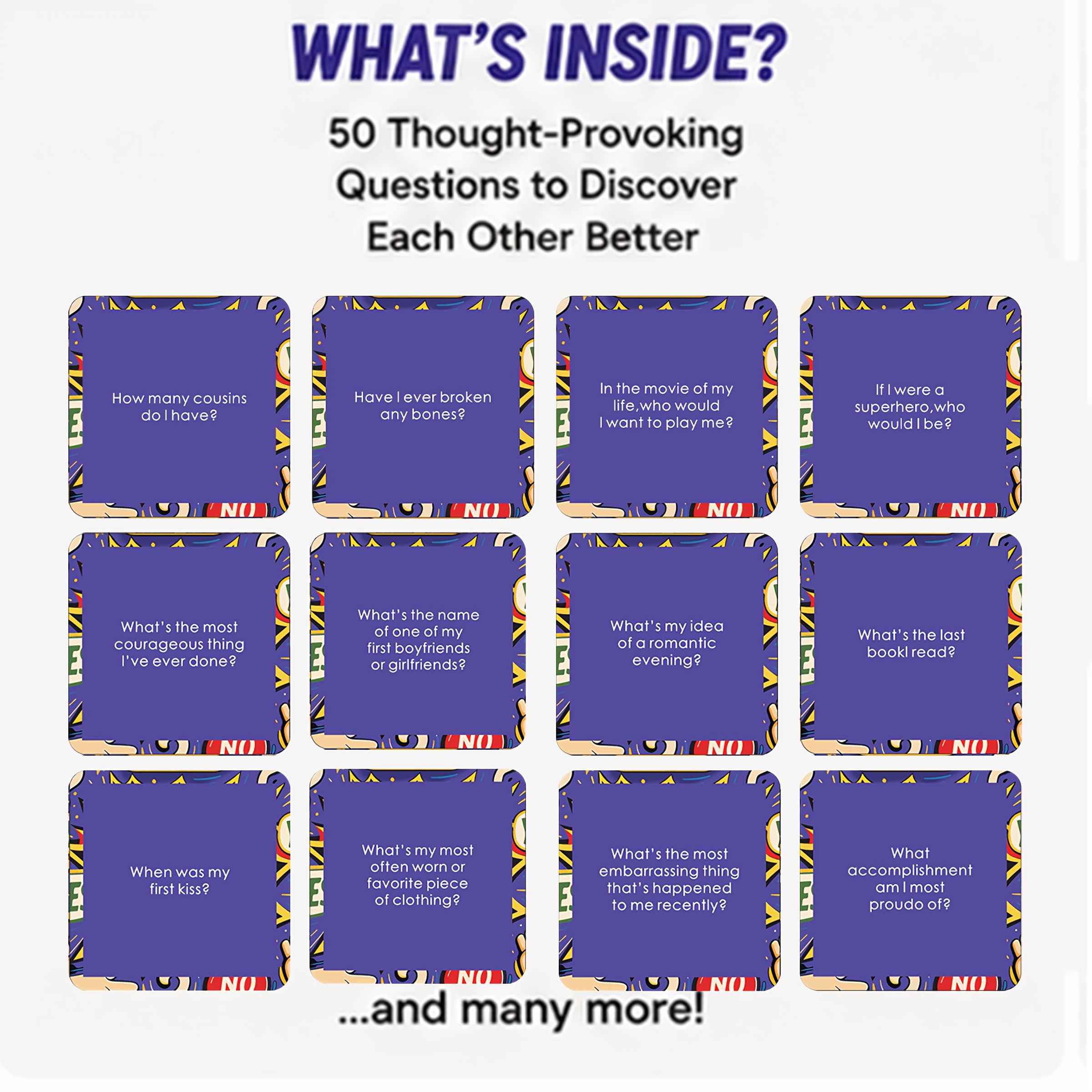 50 Deep Question Board Card Ga - Board Game Night ulasan dan harga