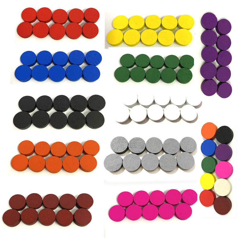 100pieces Diameter 15*5MM Wood - Board Game Dixit ulasan dan harga