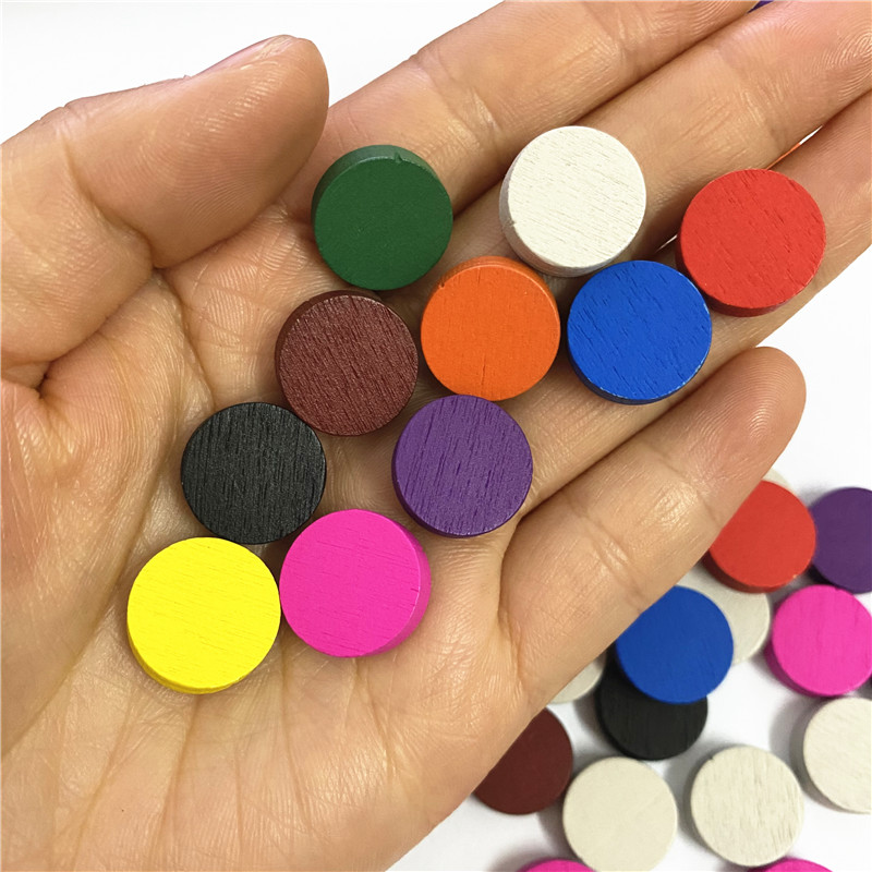 100pieces Diameter 15*5MM Wood - Board Game Dixit ulasan dan harga