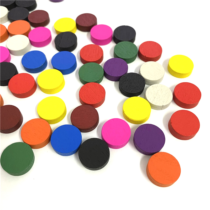 100pieces Diameter 15*5MM Wood - Board Game Dixit ulasan dan harga