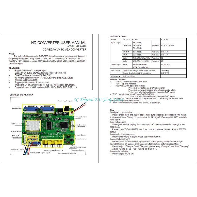 E74D Arcade Game RGB/CGA/EGA t - Board Game Video Games ulasan dan harga