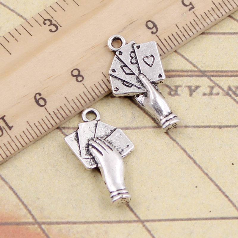 10pcs Charms Poker Playing Car - Board Game Vintage ulasan dan harga