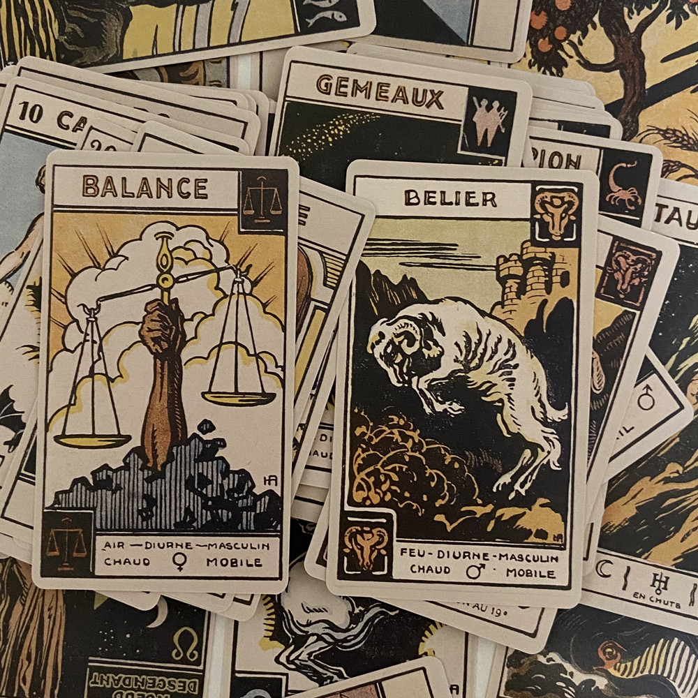 vintage zodiac oracle cards 48 - Board Game Vintage ulasan dan harga