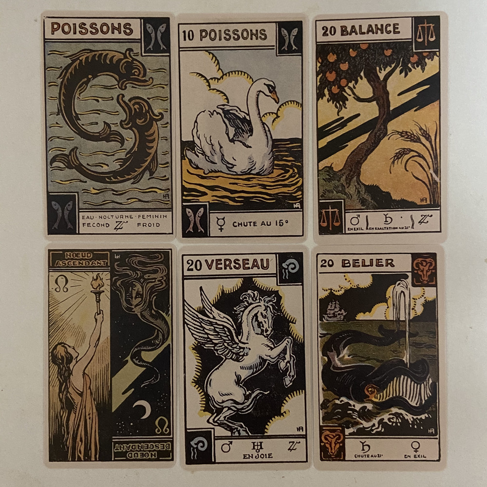 vintage zodiac oracle cards 48 - Board Game Vintage ulasan dan harga