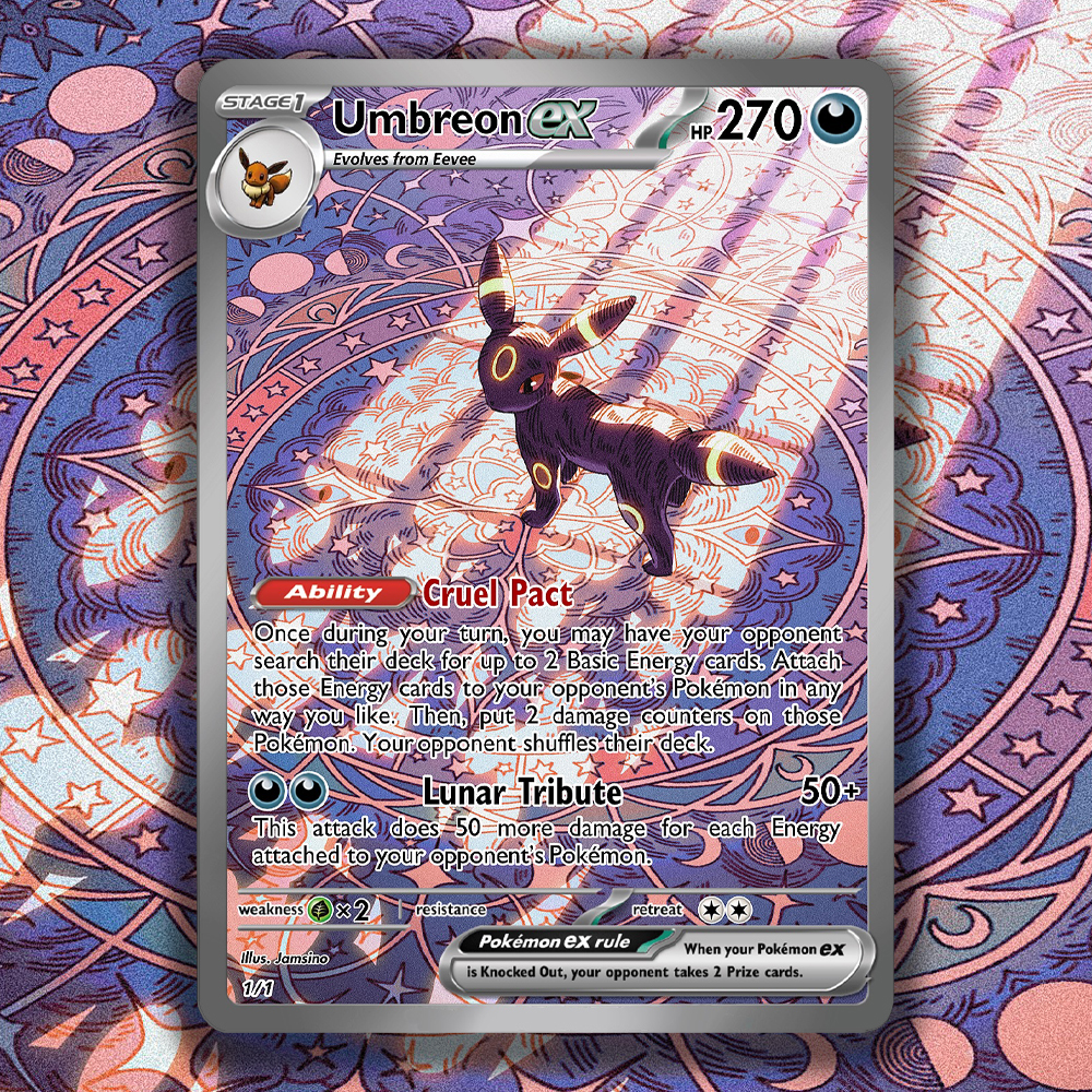 PKM Card Espeon ex/Umbreon ex  - Board Game Anime ulasan dan harga