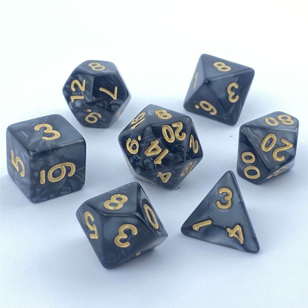 7pcs Dice Set Board Games Roll - Board Game Verdant ulasan dan harga
