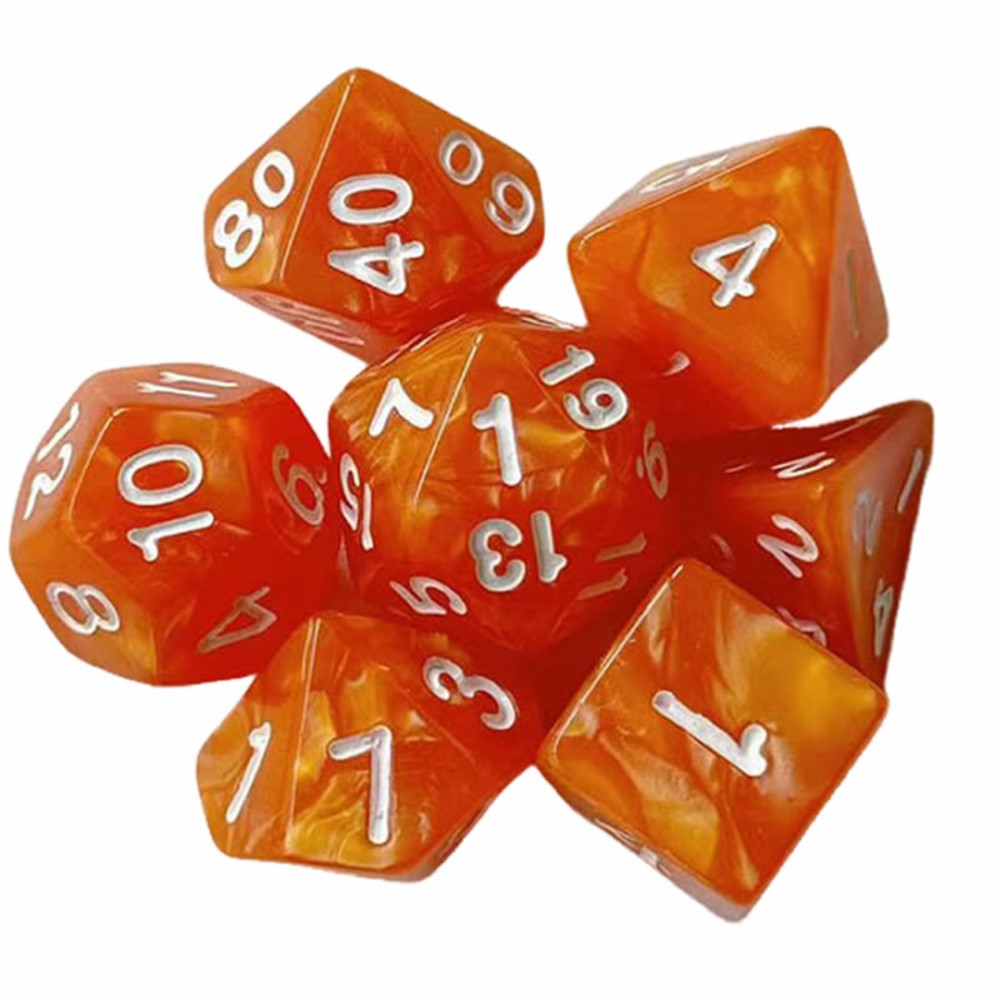 7pcs Dice Set Board Games Roll - Board Game Verdant ulasan dan harga