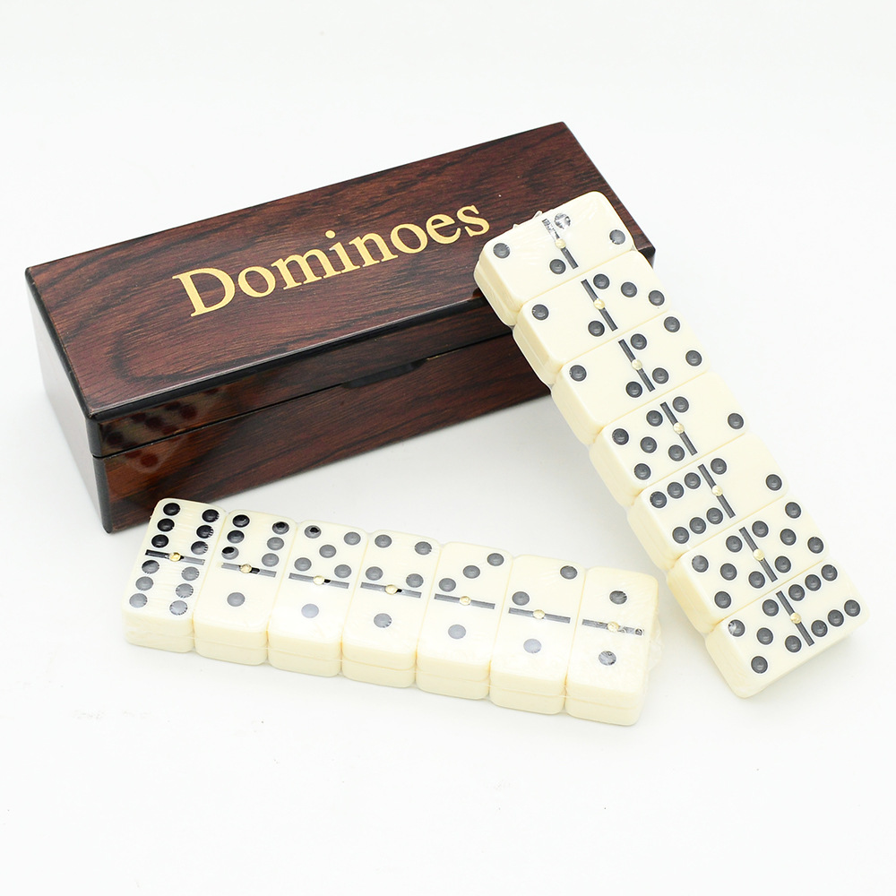 Wooden Dominoes Set 28 Piece R - Board Game Night ulasan dan harga