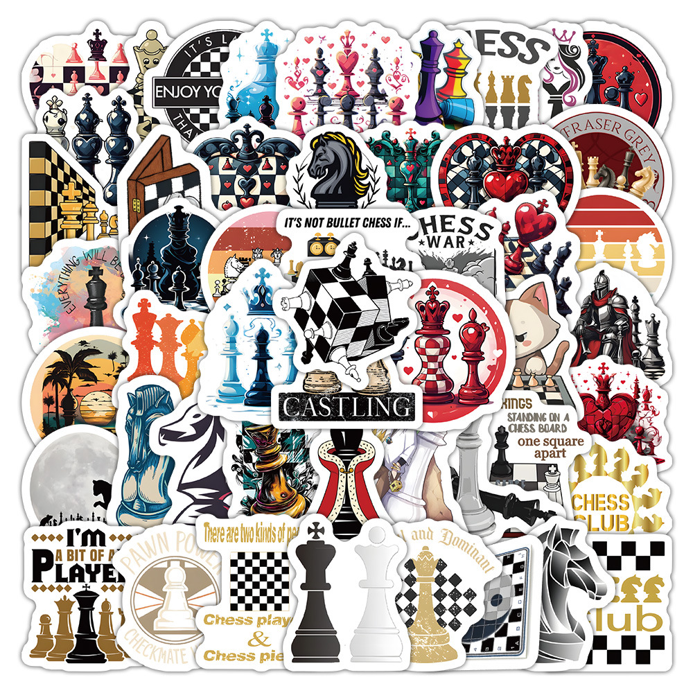 10/30/60PCS Chess Sport Cartoo - Board Game Quote ulasan dan harga