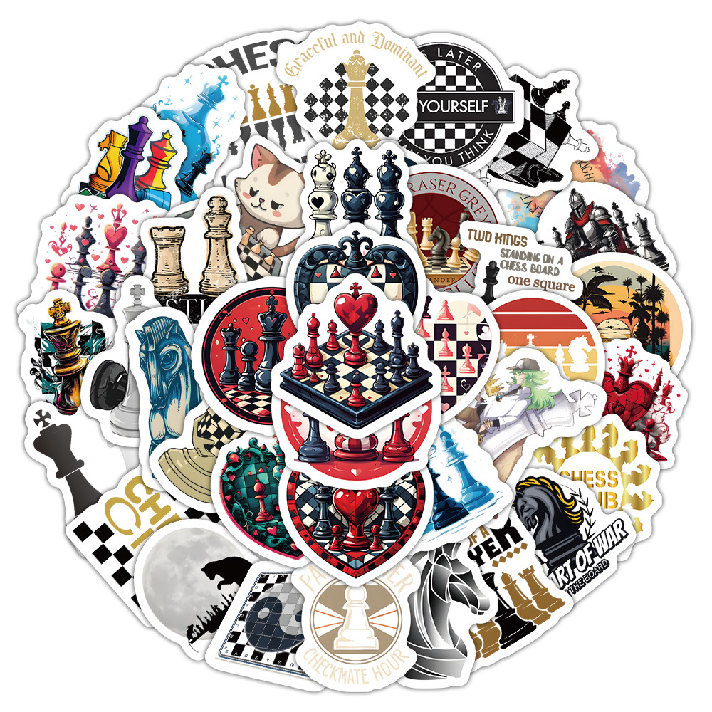 10/30/60PCS Chess Sport Cartoo - Board Game Quote ulasan dan harga