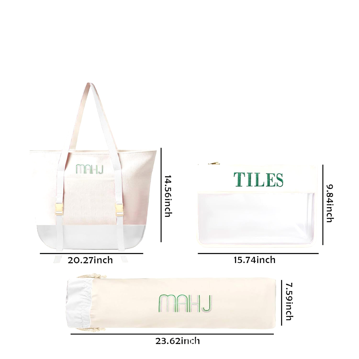 2026 New Versatile Canvas Mahj - Tile Bag Drawstring ulasan dan harga