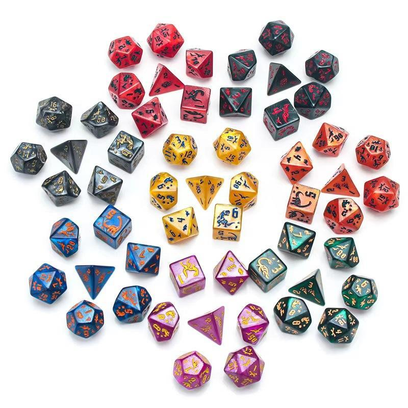 7Pcs/Set Dinosaur Dice Clear E - Board Game Digital ulasan dan harga