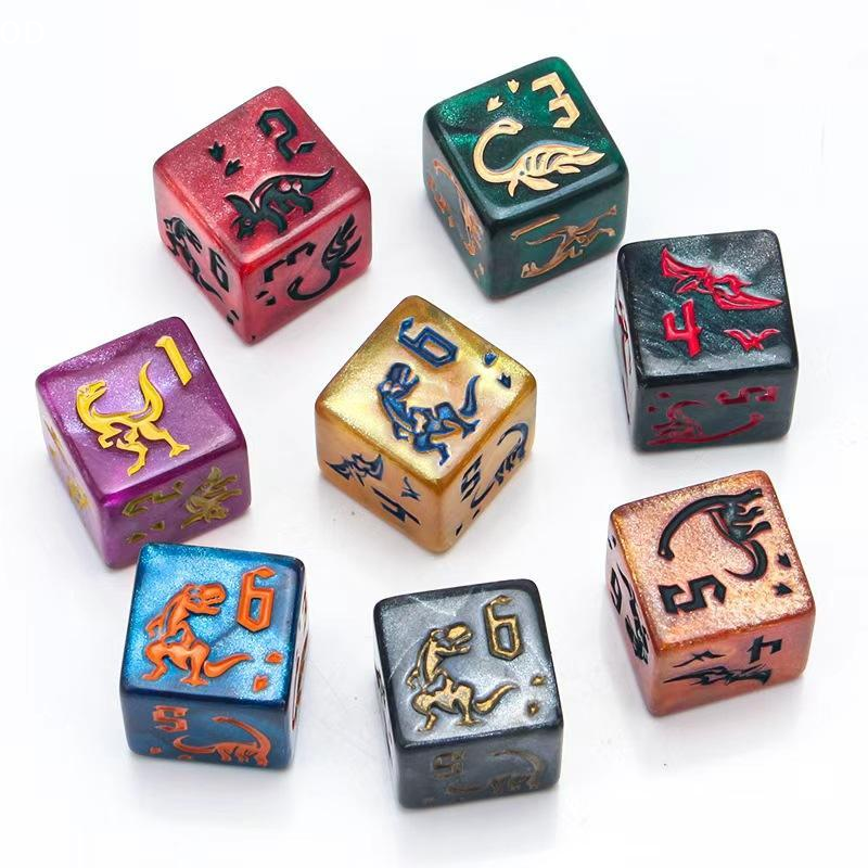 7Pcs/Set Dinosaur Dice Clear E - Board Game Digital ulasan dan harga