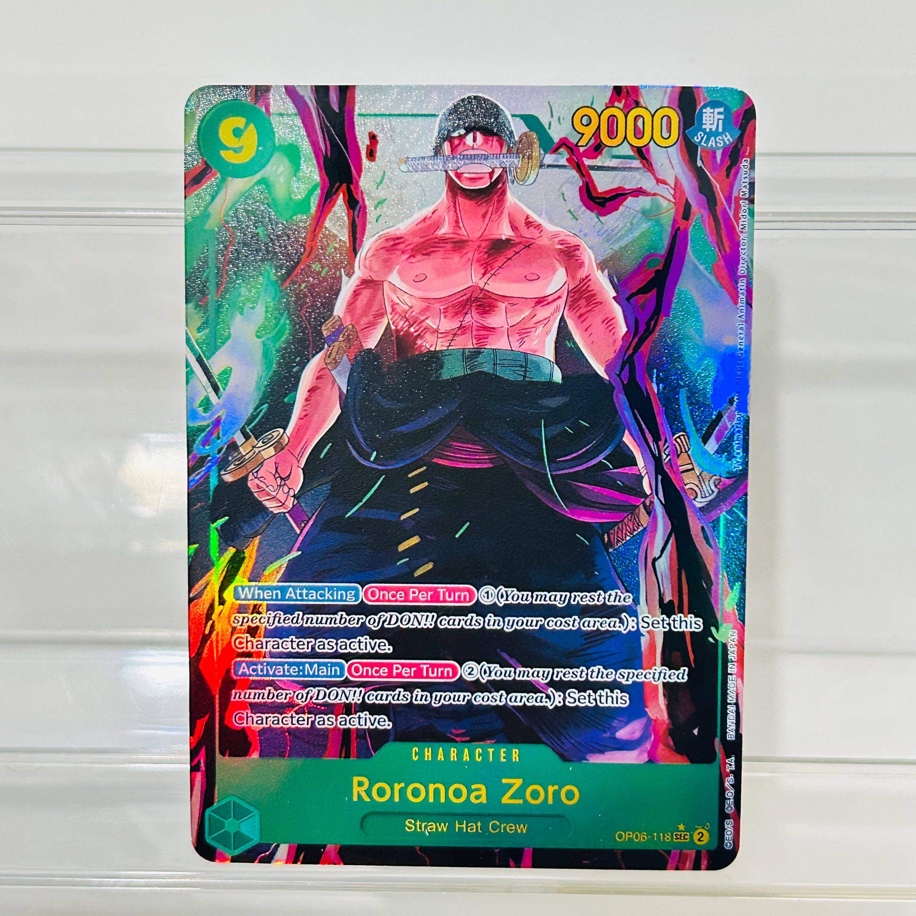 One Piece Roronoa Zoro OP06-11 - Board Game Anime ulasan dan harga