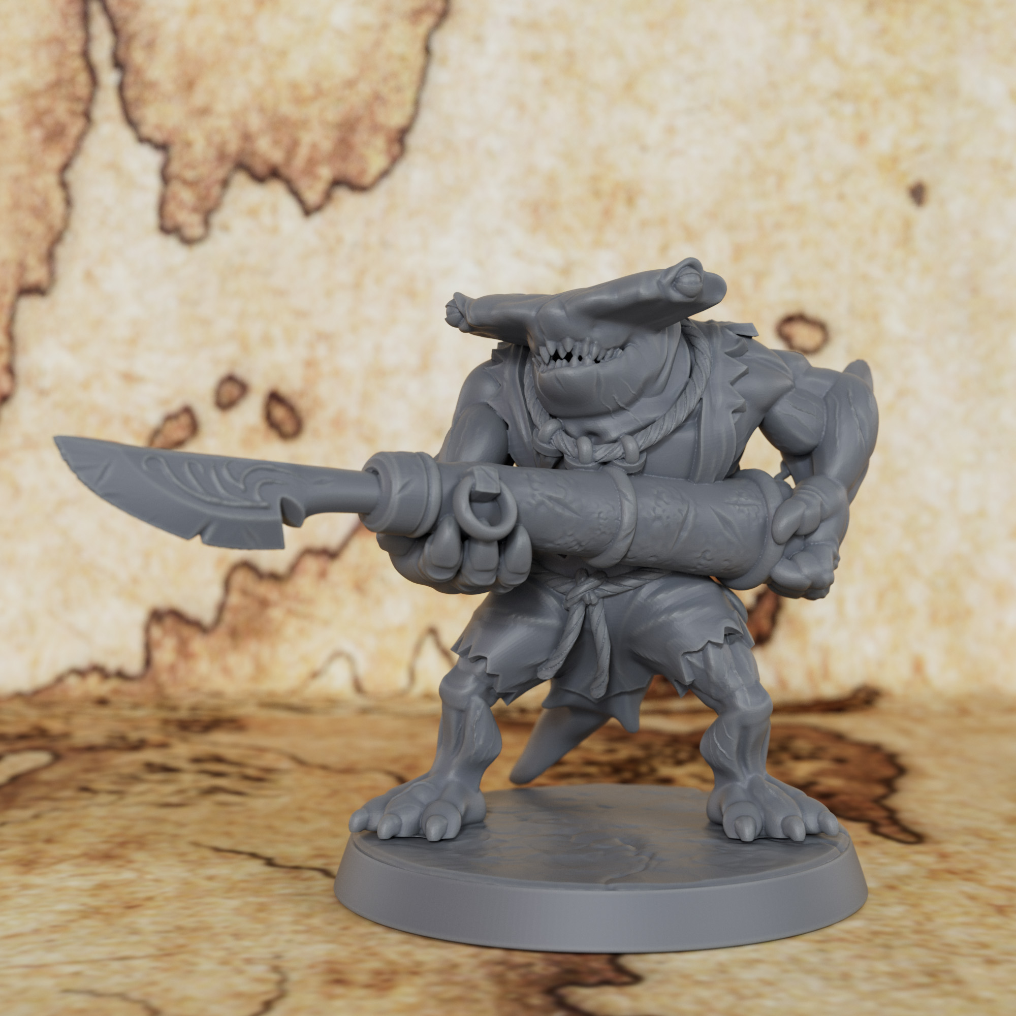 TTRPG Shark with Harpoon Minia - Board Game Design ulasan dan harga