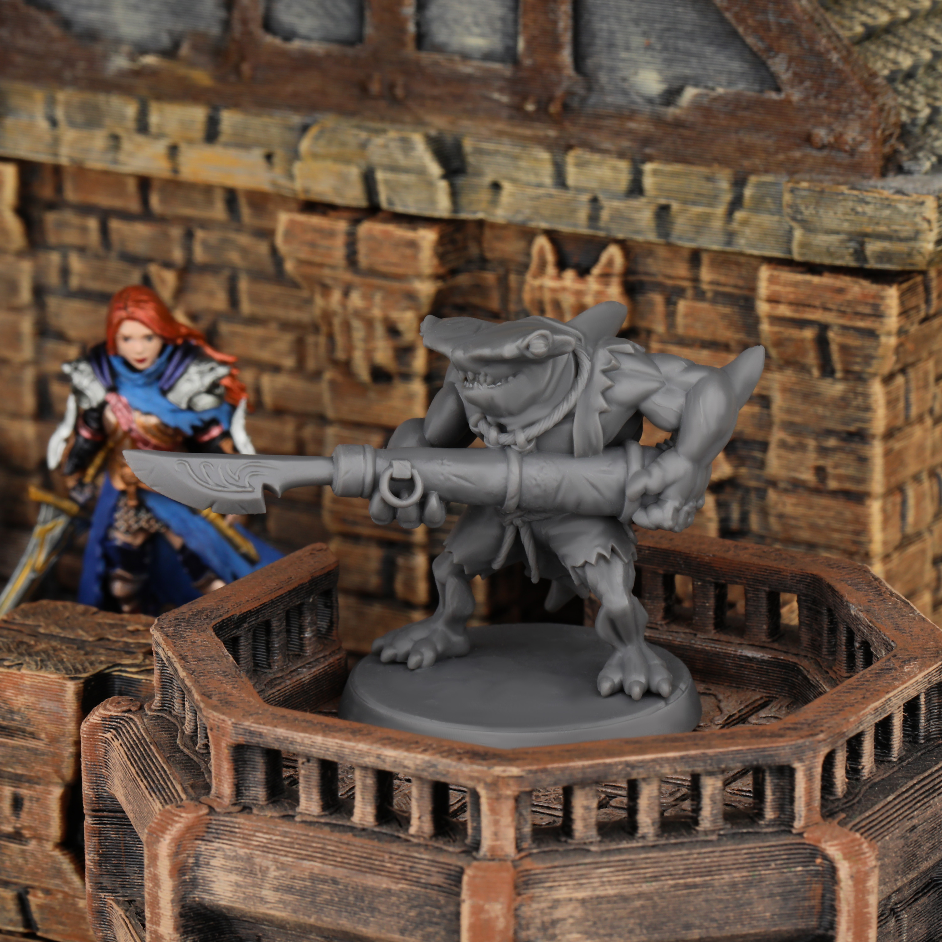 TTRPG Shark with Harpoon Minia - Board Game Design ulasan dan harga