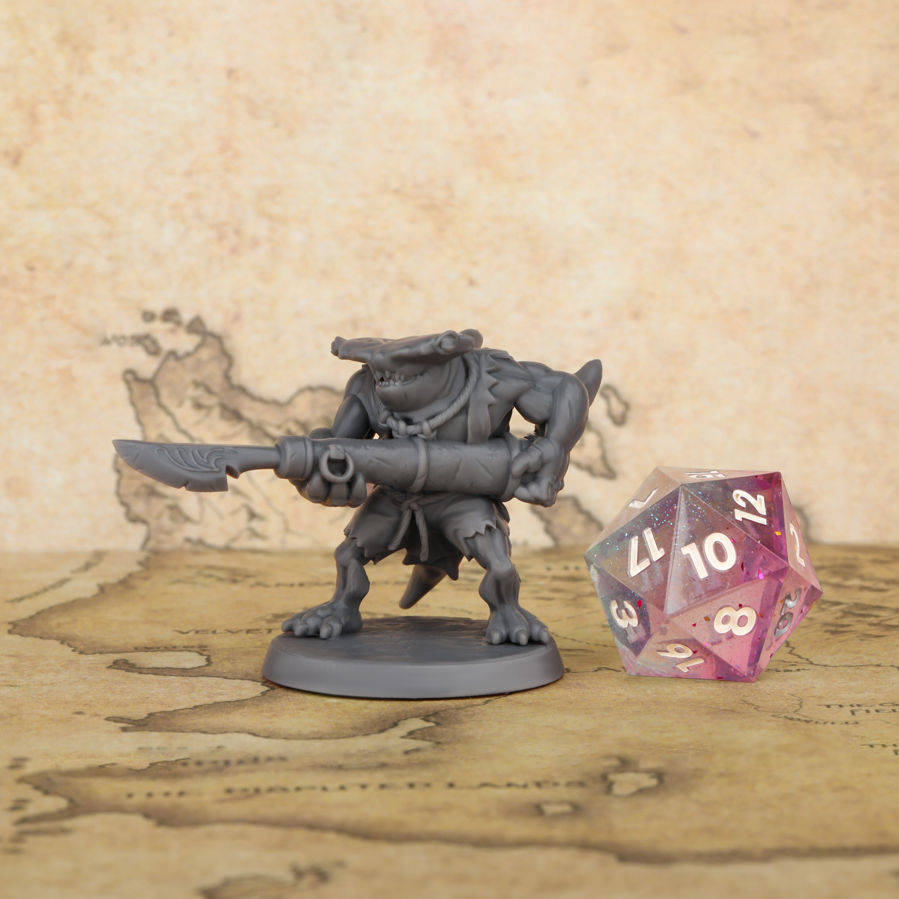 TTRPG Shark with Harpoon Minia - Board Game Design ulasan dan harga
