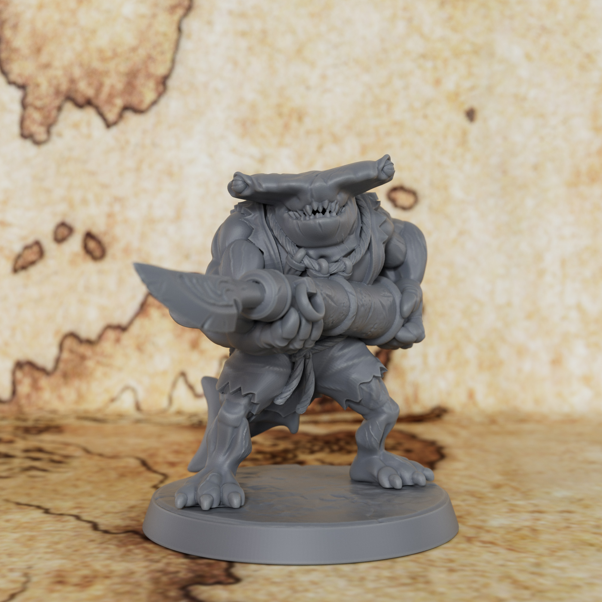 TTRPG Shark with Harpoon Minia - Board Game Design ulasan dan harga