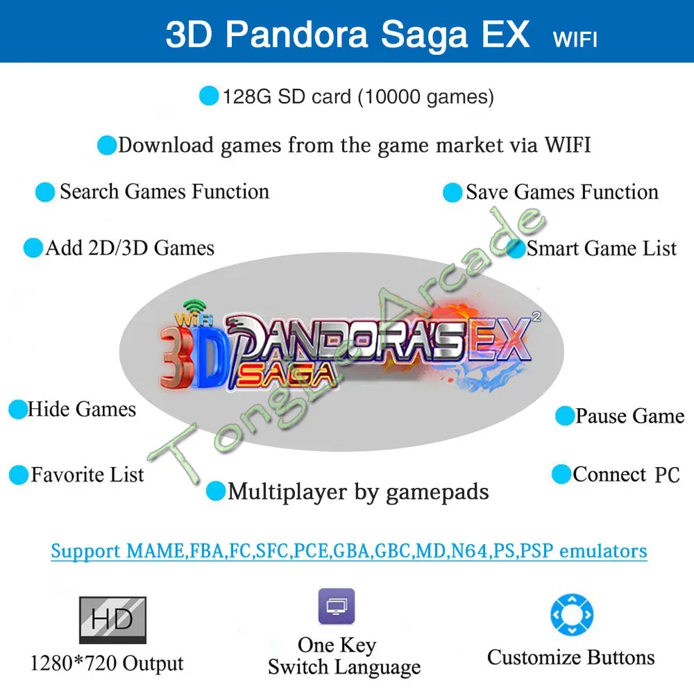 PANDORA 3D Saga EX Box 14 GT 4 - Board Game Video Games ulasan dan harga