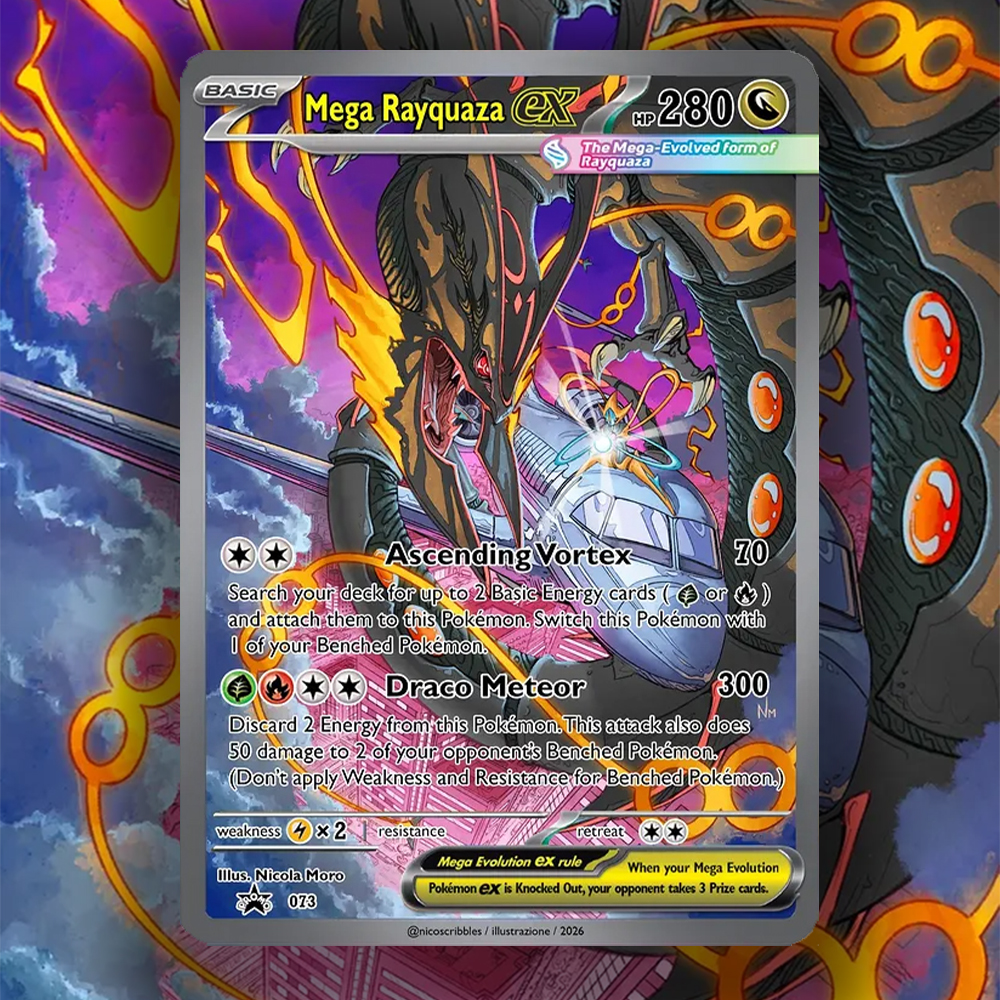 PKM Card Mega Rayquaza Ex/ Meg - Board Game Anime ulasan dan harga