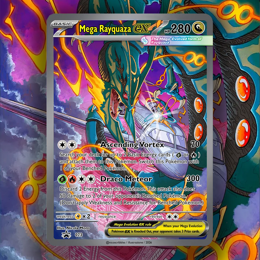 PKM Card Mega Rayquaza Ex/ Meg - Board Game Anime ulasan dan harga