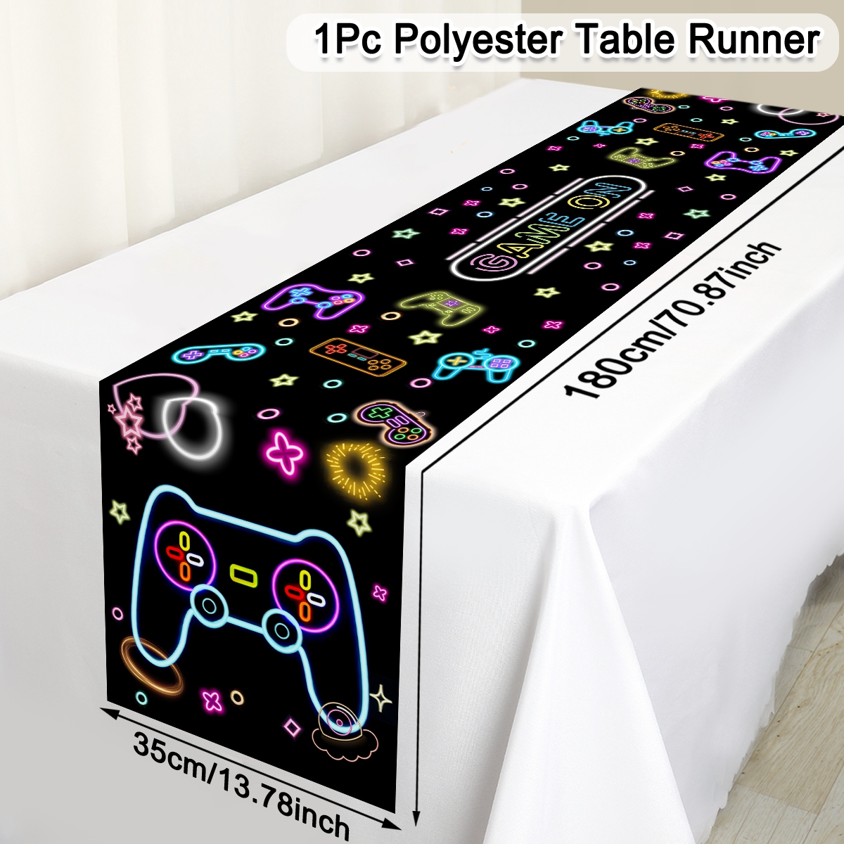 1pc Neo Glow Table Runner Fluo - Board Game Cafe ulasan dan harga