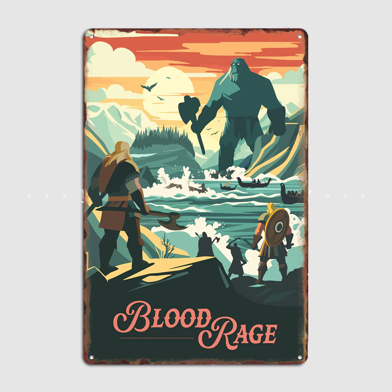 Blood Rage Board Game Inspired - Board Game Vintage ulasan dan harga