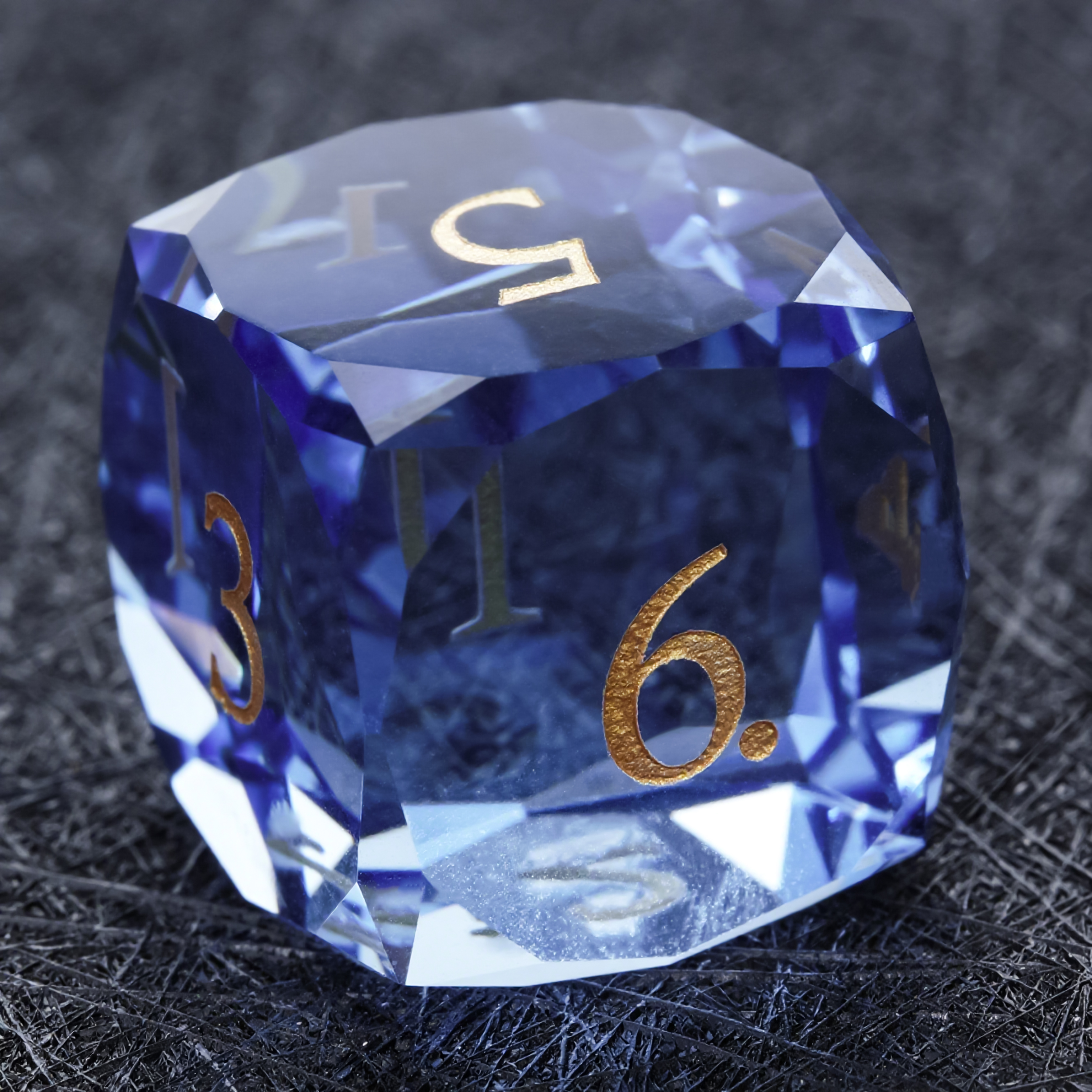 7pcs DND Dice Set Sea Blue Gla - Board Game Digital ulasan dan harga